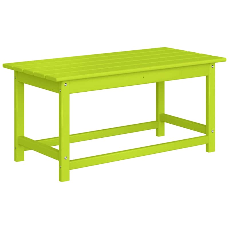 Aderson Outdoor Poly Adirondack Chair Set with Coffee Table