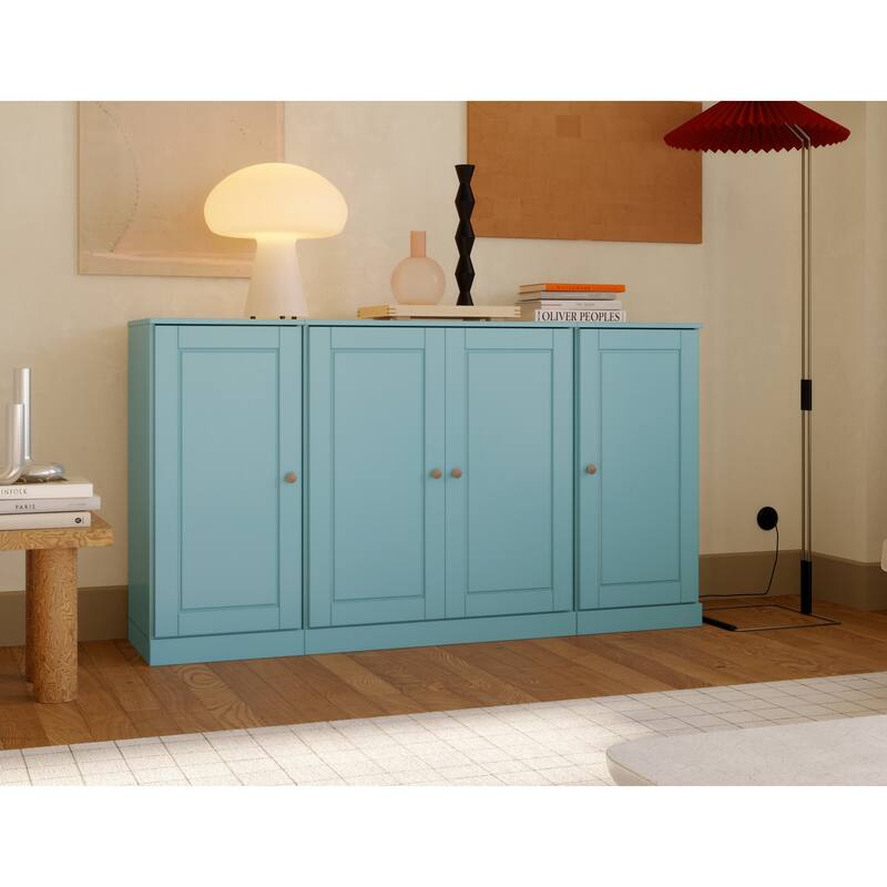 Palace Imports 100% Solid Wood 65" Sideboard with Solid Doors, 2-Drawers and Adjustable Shelves