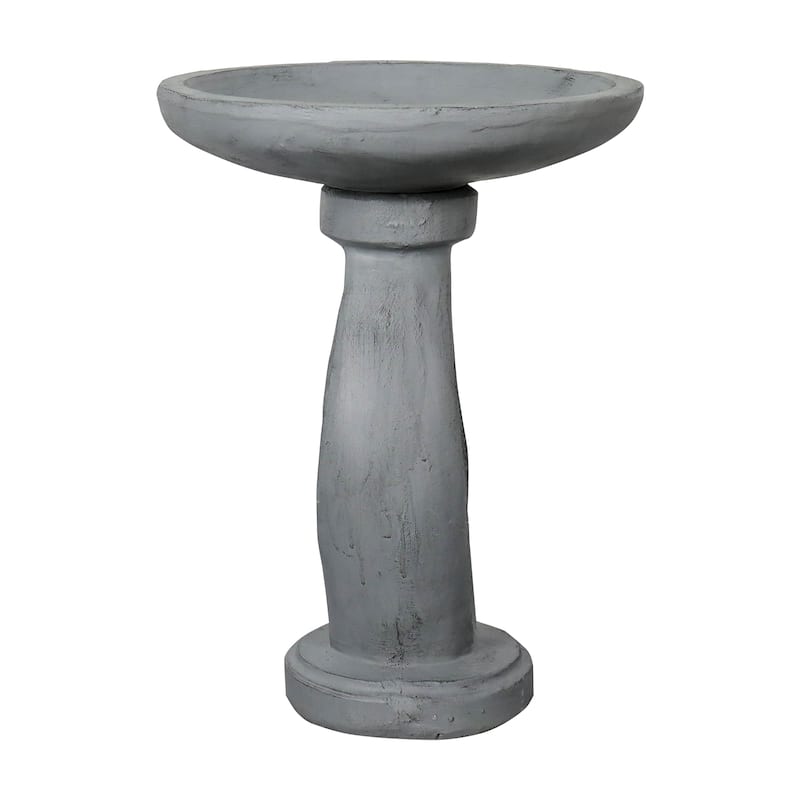 21.8 Inch Height Outdoor Bird Bath - Large Bird Bath for Garden Patio