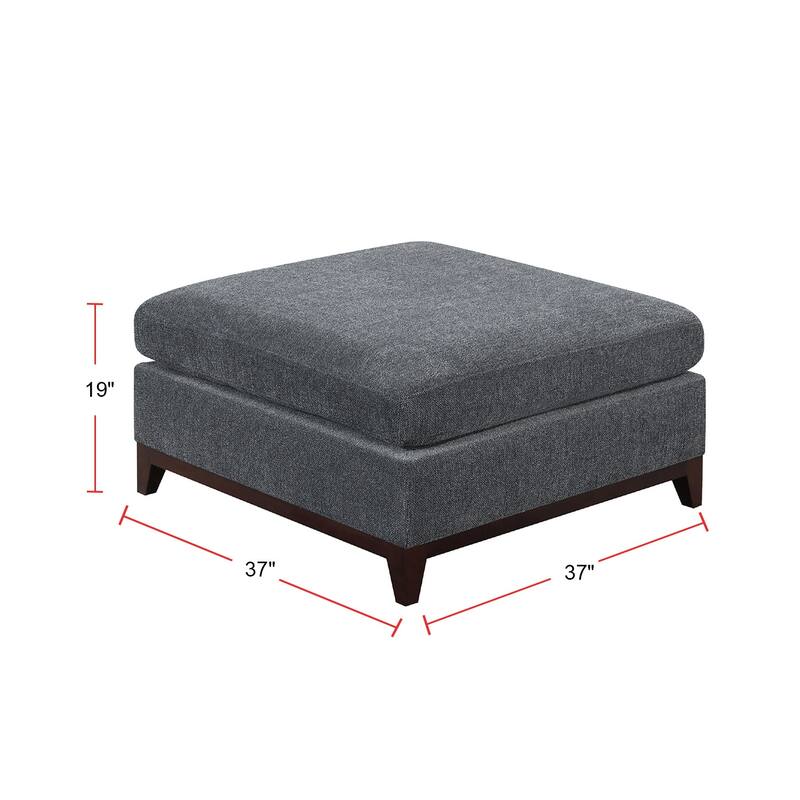 Ash Grey Chenille Sectional Modular