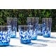 preview thumbnail 3 of 4, Abode Homewares Vetro Acrylic Drinking Glass - Blue - Set of 6
