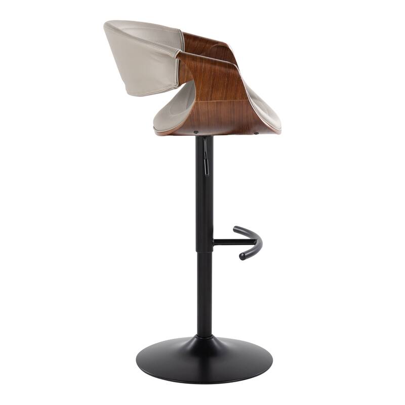 Carson Carrington Kanteborg Adjustable Bar Stool with Rounded T Footrest (Set of 2)