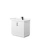Option White, Black Trim, Carrara Cultured Marble Top