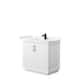 Option White, Black Trim, Carrara Cultured Marble Top