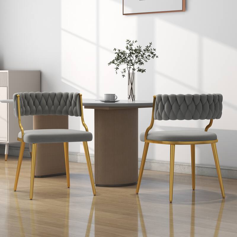 Modern Velvet Dining Chairs Set of 2