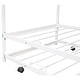 preview thumbnail 46 of 53, Metal House Bed with Twin Size Trundle, Twin Size House-Shaped Bed Steel Slat Support Easy Assembly for Kids Teens Boys & Girls