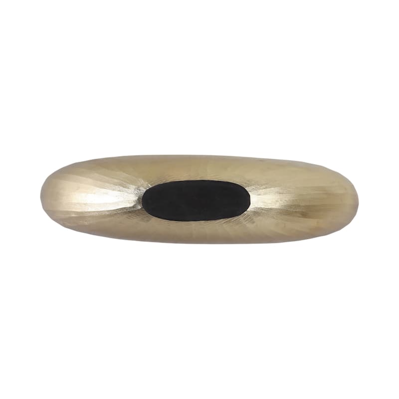 Coastal Metal Bowls with Modern Sculptural Design (Set of 2) - 23" x 7" x 5"