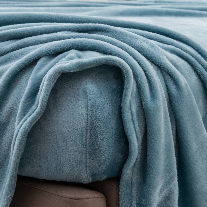 Great Bay Home Extra Soft Cozy Velvet Plush Solid Bed Sheet Set