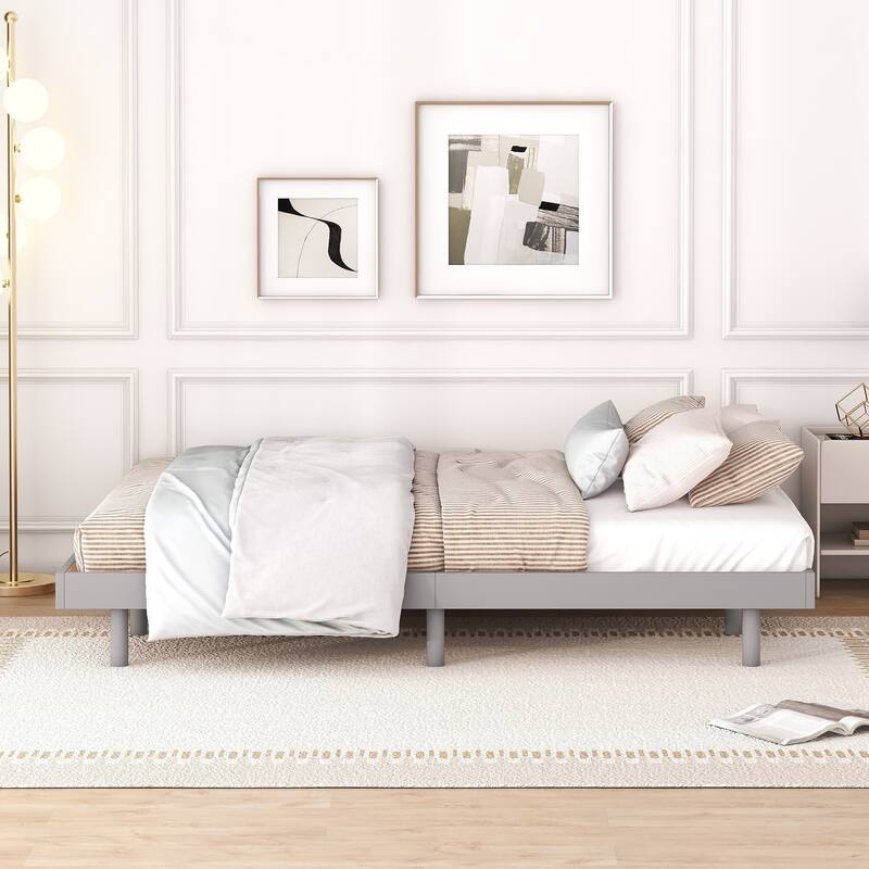 Modern Design Queen Floating Platform Bed Frame for Bedroom