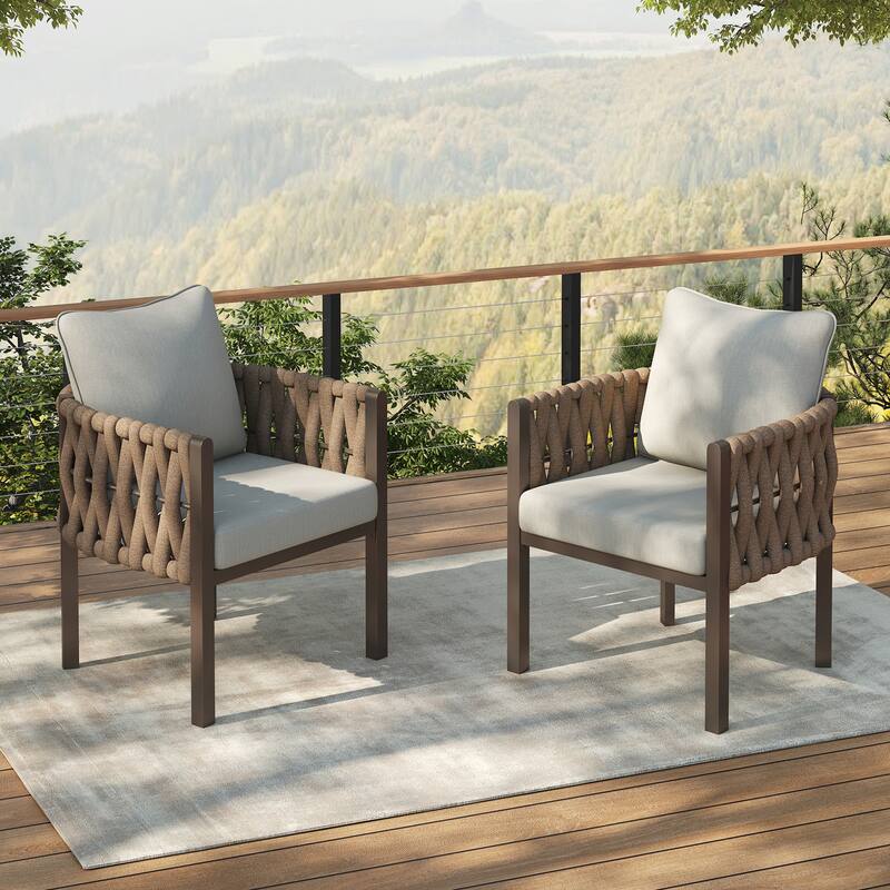 Christopher Knight Home - Ethan Fabric Patio Club Chair (Set of 2)