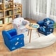 preview thumbnail 4 of 8, Costway Kids Sofa Toddler Upholstered Armrest Chair withSolid Wooden - See Details