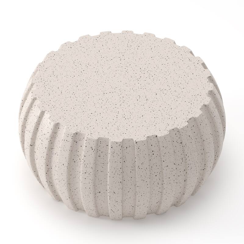 35.43" Waterproof Coffee Table with MgO Cement for Indoor & Outdoor Use