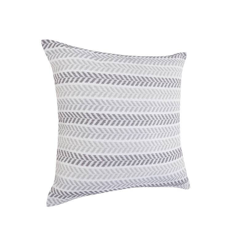 Aquila Farmhouse Striped Cotton Throw Pillow by Sevita