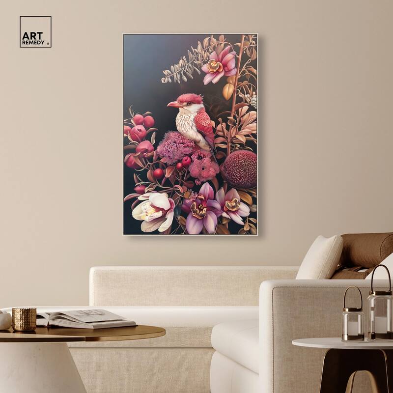 Bird and Bloom Canvas by Art Remedy