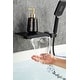 preview thumbnail 28 of 32, Waterfall Wall Mount Roman Tub Filler Faucet 3 Hole Single Handle Bathroom Bathtub Faucet with Hand Shower