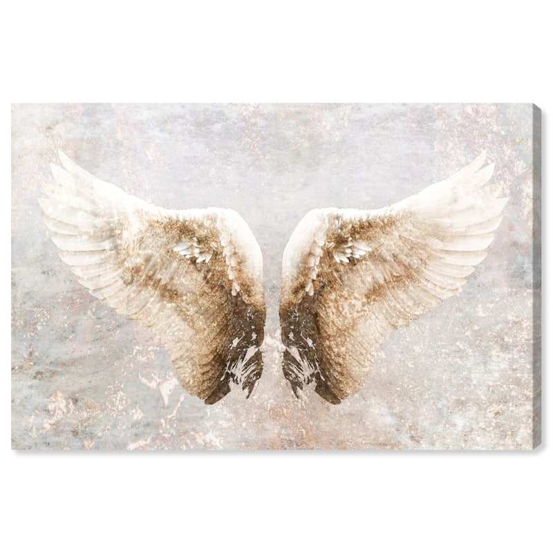 Wynwood Studio Canvas Fashion and Glam Let's Fly Away White and Cream White Modern & Contemporary Wall Art Canvas Print