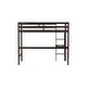 preview thumbnail 53 of 52, Twin Size High Loft Bed with Desk Underneath, Rubberwood Frame, Safety Guardrail and Ladder for Teens, Kids, Dorm or Bedroom