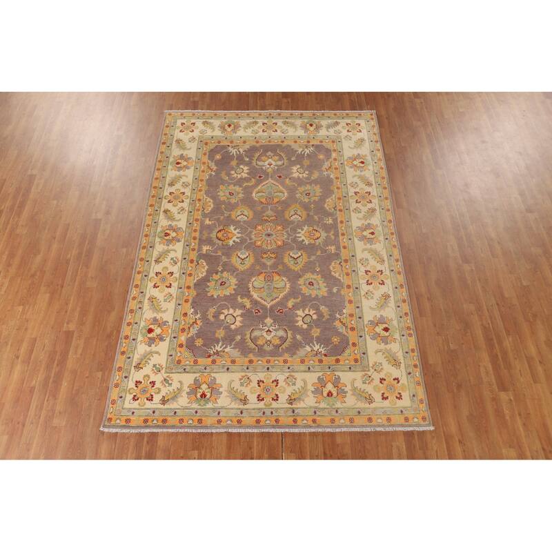 Kazak Area Rug Hand-Knotted Bedroom Wool Carpet - 6'8" x 9'10"