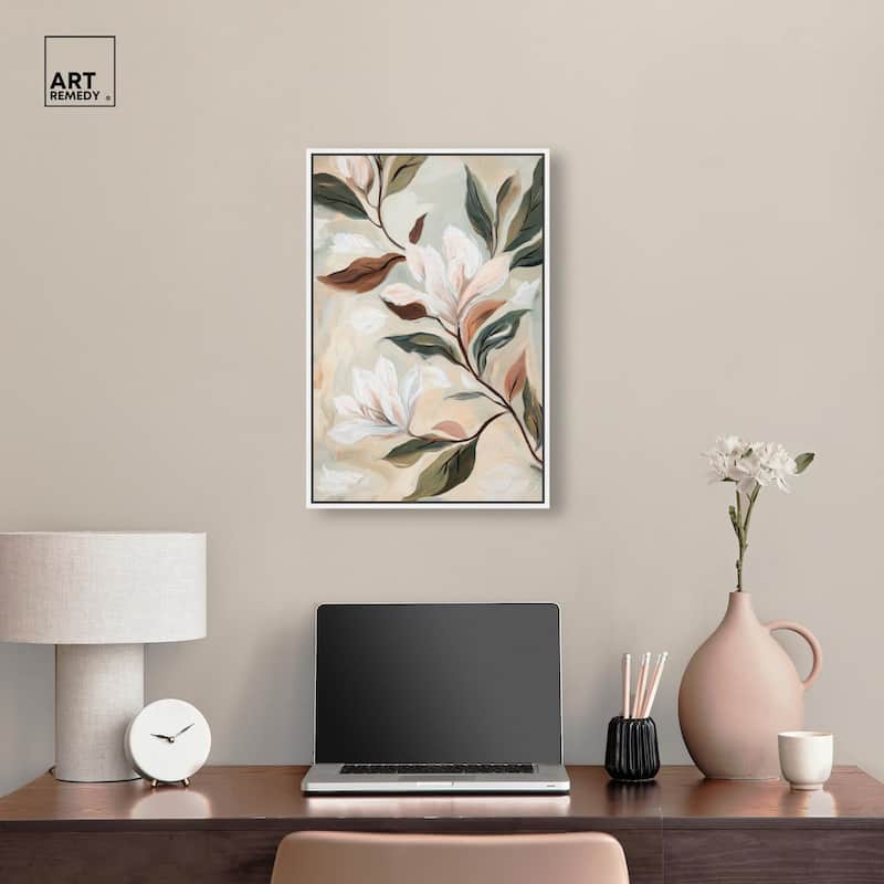 Soft Magnolia II Canvas by Art Remedy