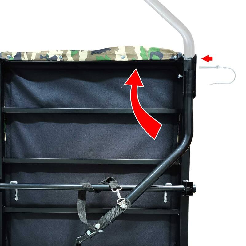 Foldable Dog Bike Trailer with Steel Frame, 16-Inch Wheels, and 88lb Capacity