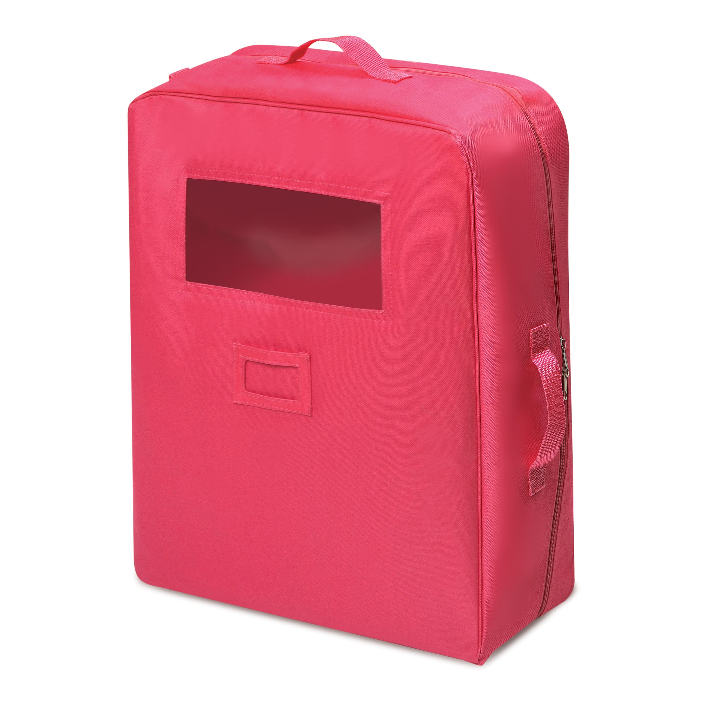 Badger Basket Double Doll Travel Case with Bunk Bed and Bedding - Pink