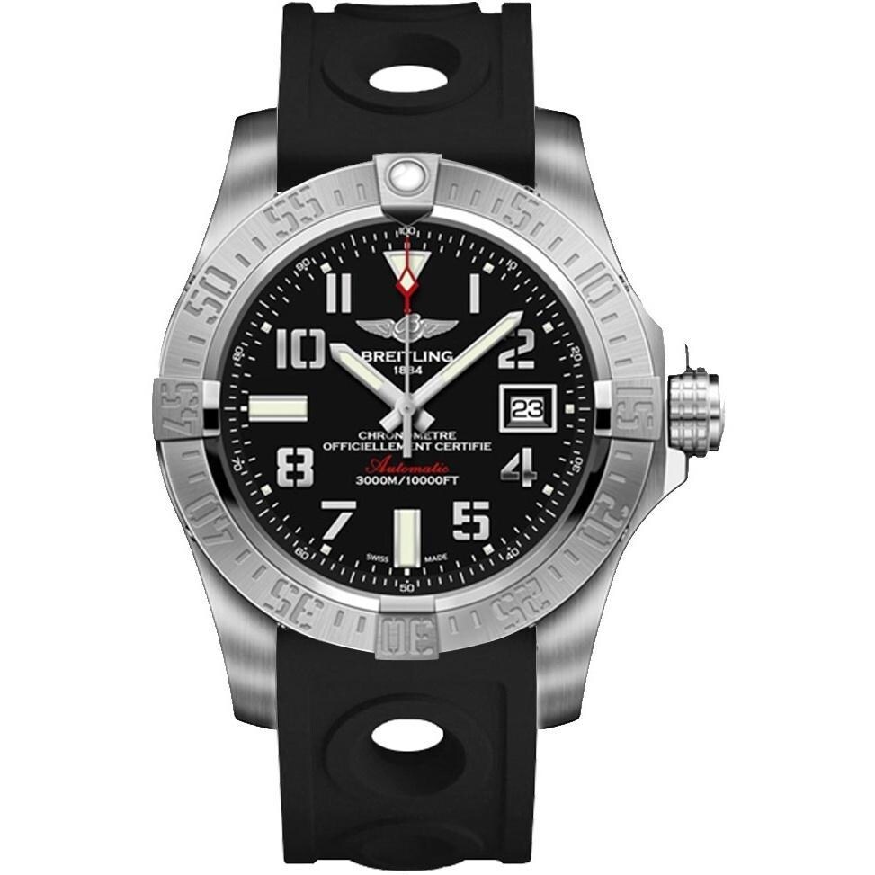 breitling avenger seawolf rubber strap