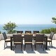 preview thumbnail 23 of 60, Deco 9 Piece Aluminum Outdoor Patio Dining Set