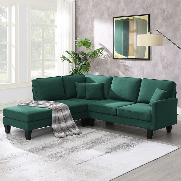 5 Seat Practical Couch Set L Shape Sectional Sofa w Chaise Lounge Bed Bath Beyond 39425405
