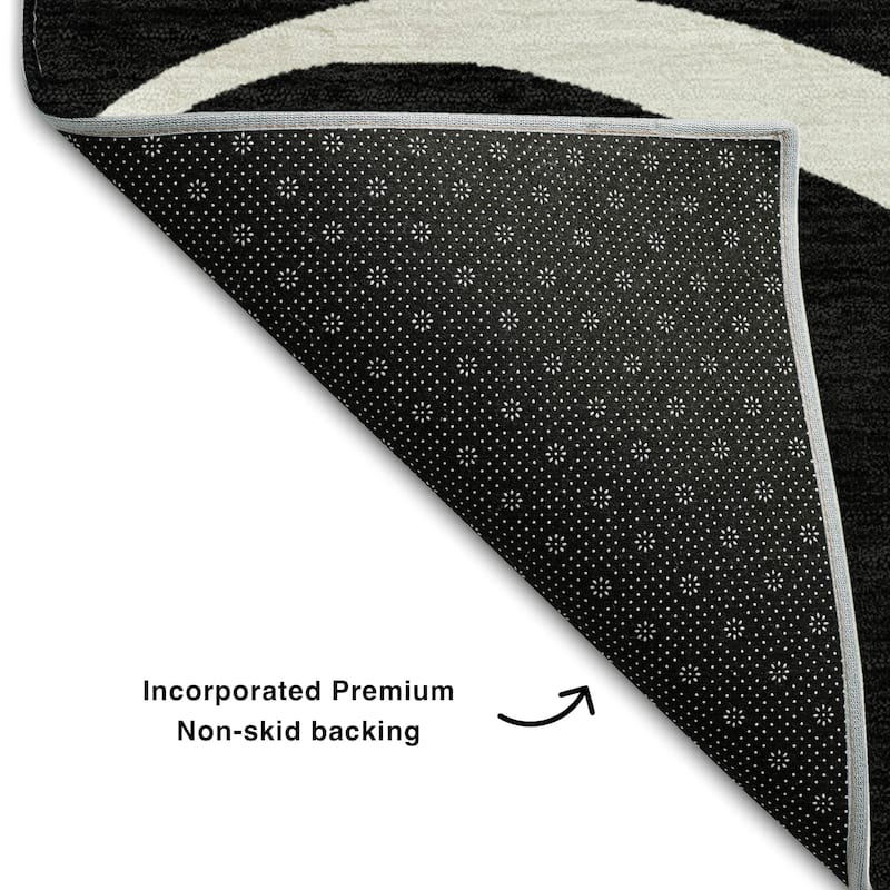 Premium Washable Super Soft Abstract Dash Mayfield Rug