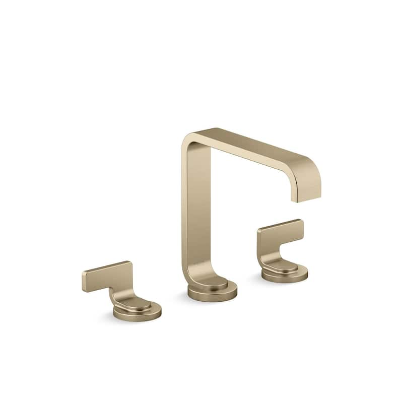 Kallista P34231-LV Guise Collection 1.2 GPM Widespread Bathroom Faucet - Brushed French Gold
