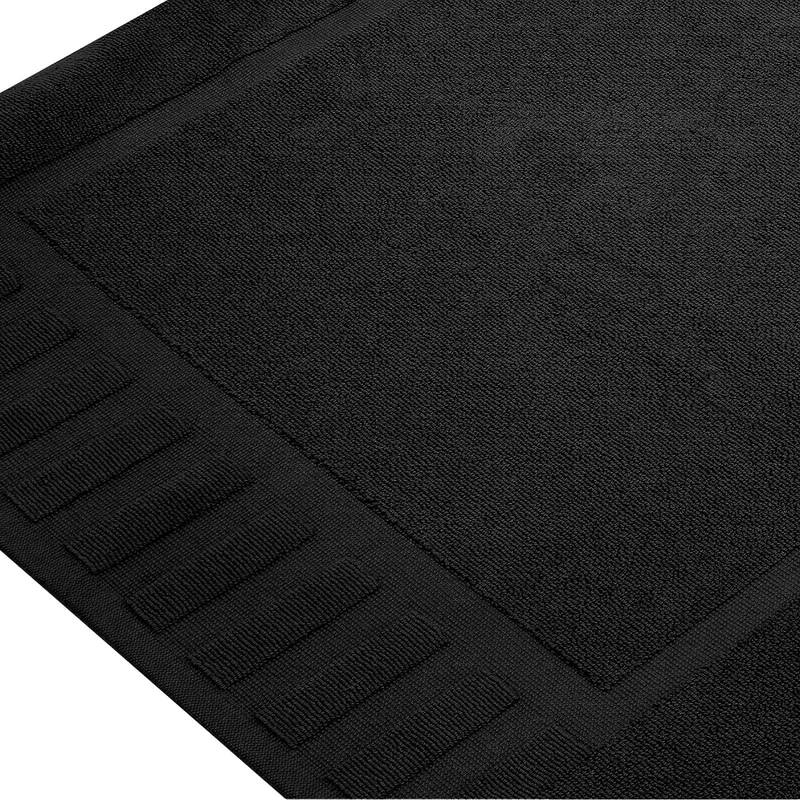 White Classic Luxury Cotton Bath Mat 22x34 Set of 2