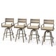 preview thumbnail 38 of 44, Outdoor Aluminum Swivel Patio Bar Stools with Sunbrella Fabric Cushion