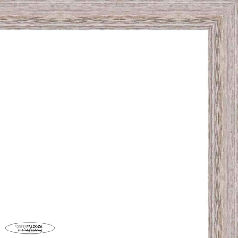34x24 Frame Light Brown Oak Wooden Picture Frame with UV Acrylic, Foam ...