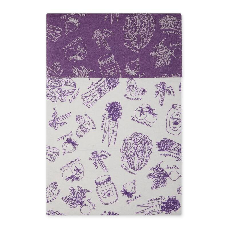 DII Nautical Blue Market Print Fridge Liner (Set of 6)