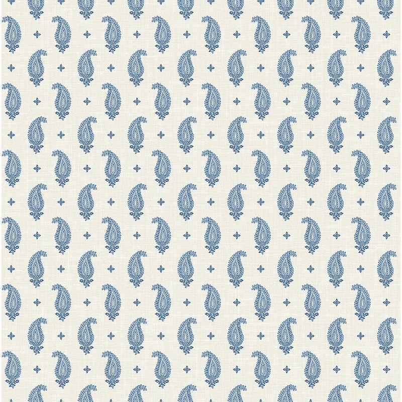 Seabrook Designs Maia Paisley Nonwoven Unpasted Wallpaper