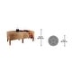 preview thumbnail 2 of 0, Design Toscano Balinese Table-Bench - Oak