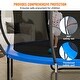preview thumbnail 15 of 15, Outdoor Trampoline with Net Ladder and Curved Poles for Kids & Adults