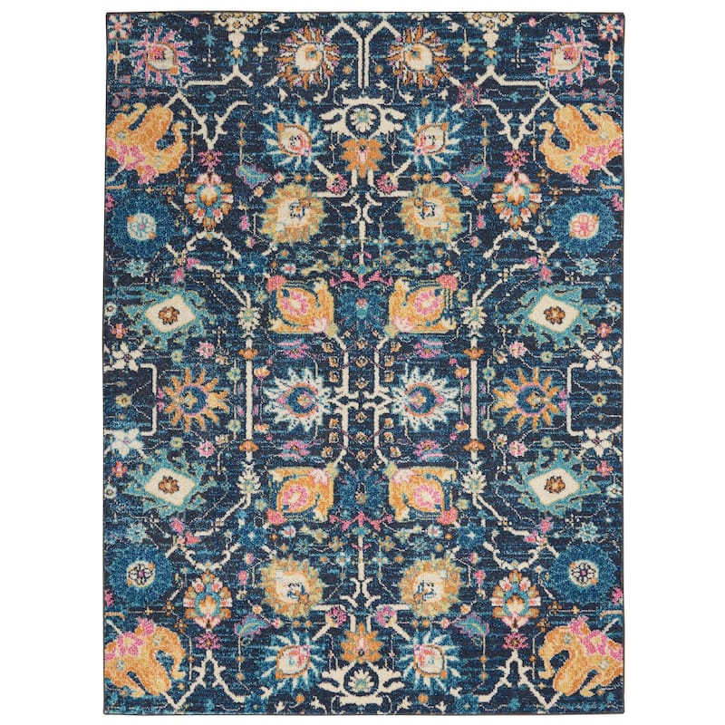 Nourison Passion Boho French Country Floral Area Rug.