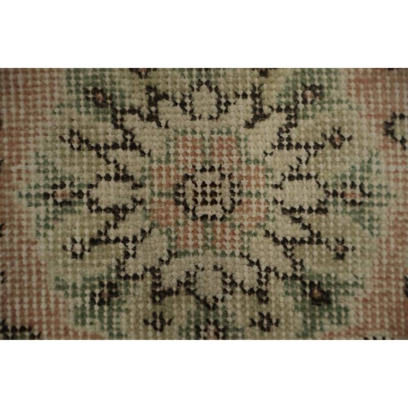 Hand Knotted Oriental 100% Wool Carpet Transitional Floral Beige & Ivories Anatolian Area Rug - 9' 2'' X 5' 3''