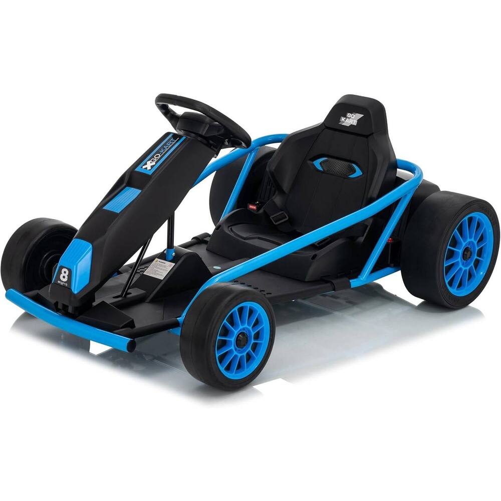 8MPH Fast Drifting Circling Car Ride On Go Kart for Kids Best Gift
