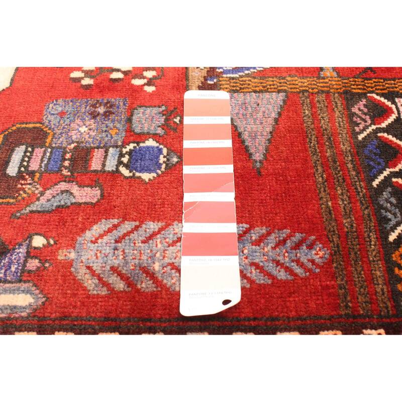ECARPETGALLERY Hand-knotted Teimani Red Wool Rug - 3'0 x 4'7