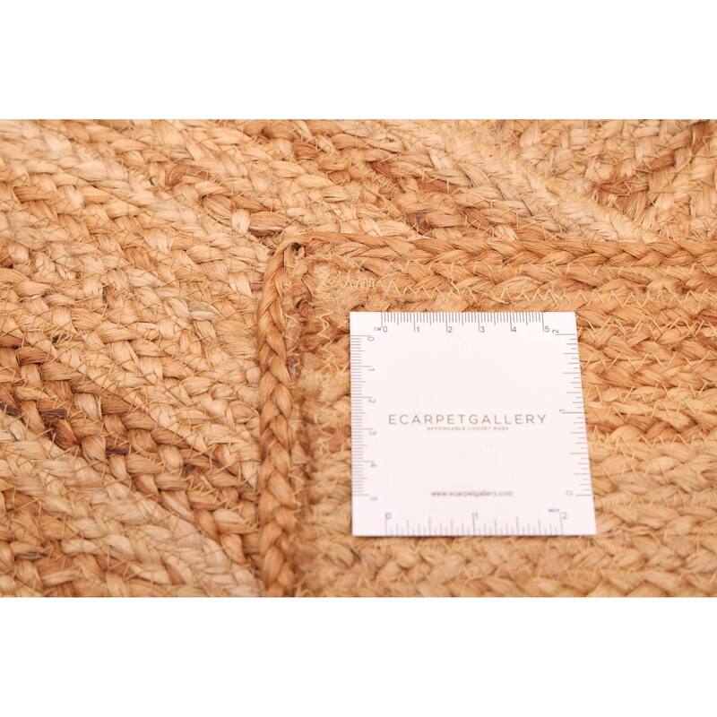 ECARPETGALLERY Flat-Weave Palas Denizli Tan Jute Rug - 5'5 x 7'8