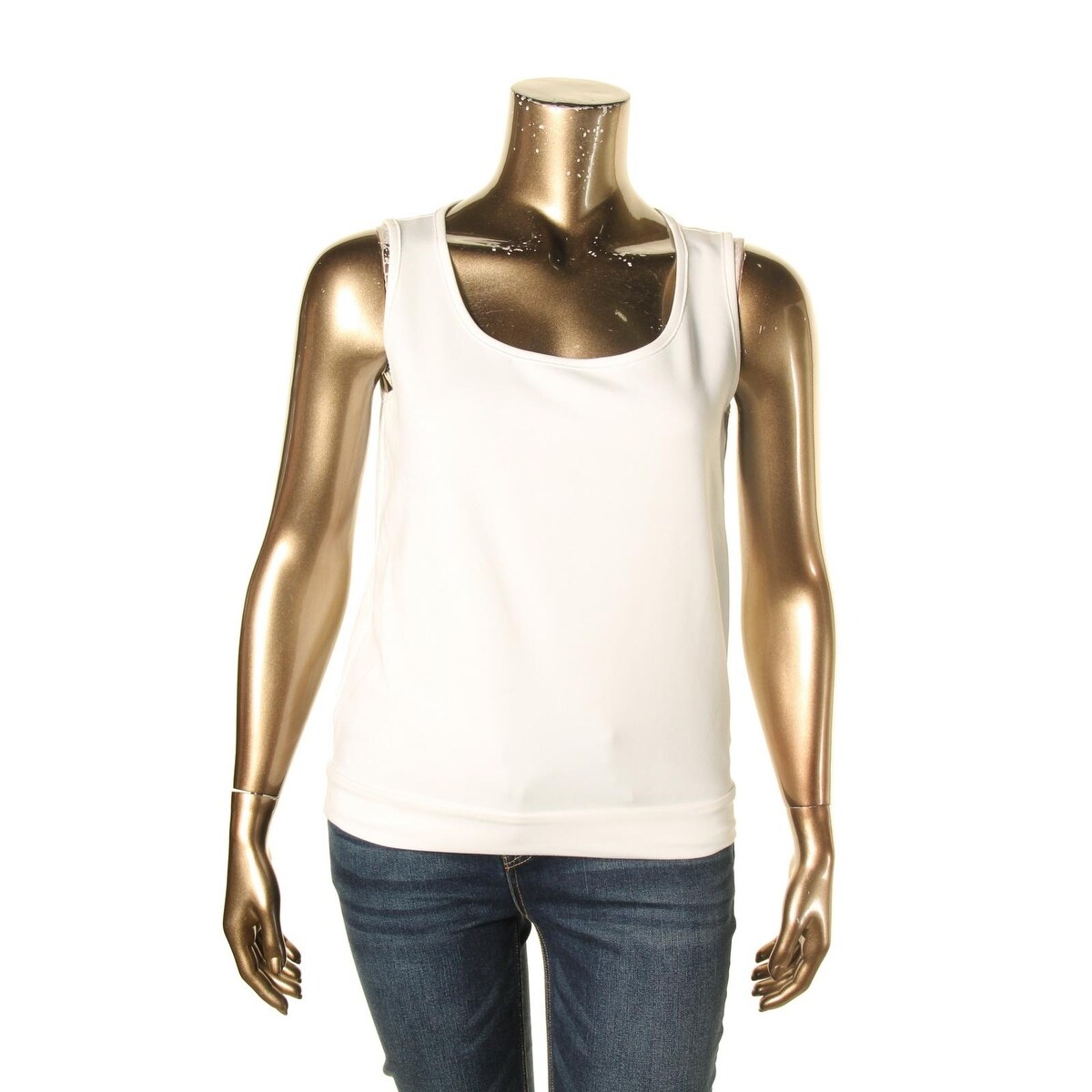 Shop Grayse Womens Tank Top Solid Laser Cut Xs Free Shipping