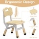preview thumbnail 5 of 12, Table and 4 Chairs Set for Ages 2-10 Height Adjustable