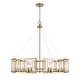 preview thumbnail 1 of 5, Marco 8-Light Chandelier in Brushed Champagne Bronze with Clear Glass - 8 Light Chandelier