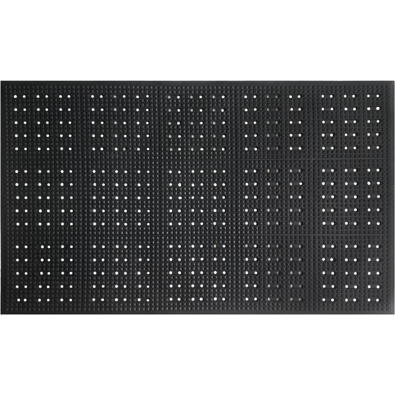 A1HC Anti Fatigue Versatile Rubber Floor Mat with Drain Holes Perfect as, Restaurant Mats, Kitchen Floormats, 36x60 Inches - Anti-Fatigue Kitchen Mat - 2024 Collection