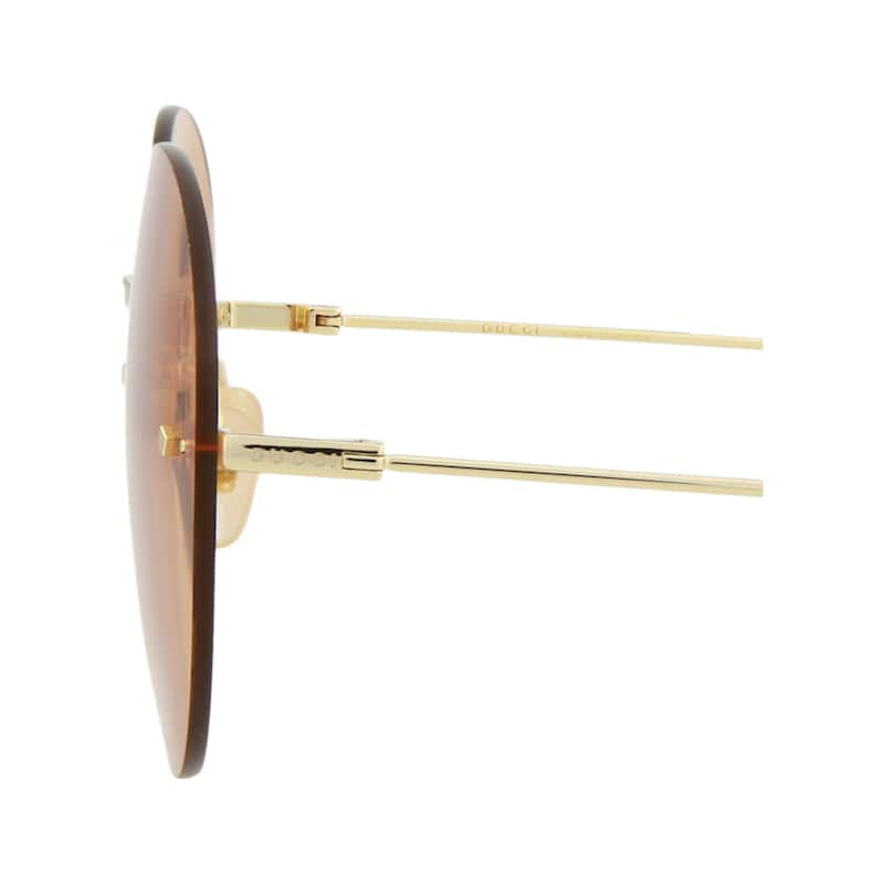 Gucci Round-Frame Metal Sunglasses - NS