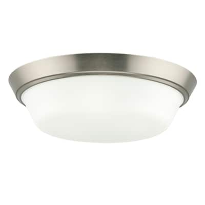 Edessa Flush Mount with Satin Etched Glass - 16