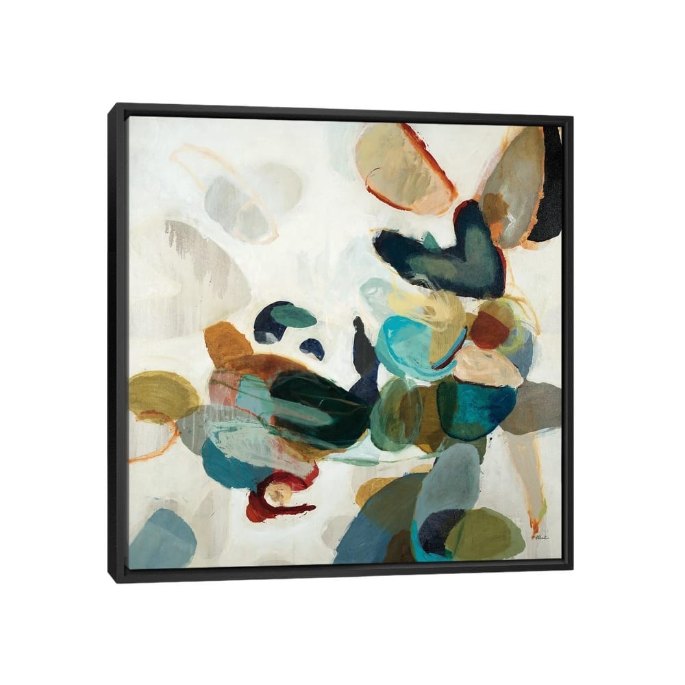 iCanvas "Stone Pattern I" by Randy Hibberd Framed Canvas Print