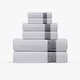 preview thumbnail 3 of 2, Pera 6 pcs Turkish Towels Set Anthracite